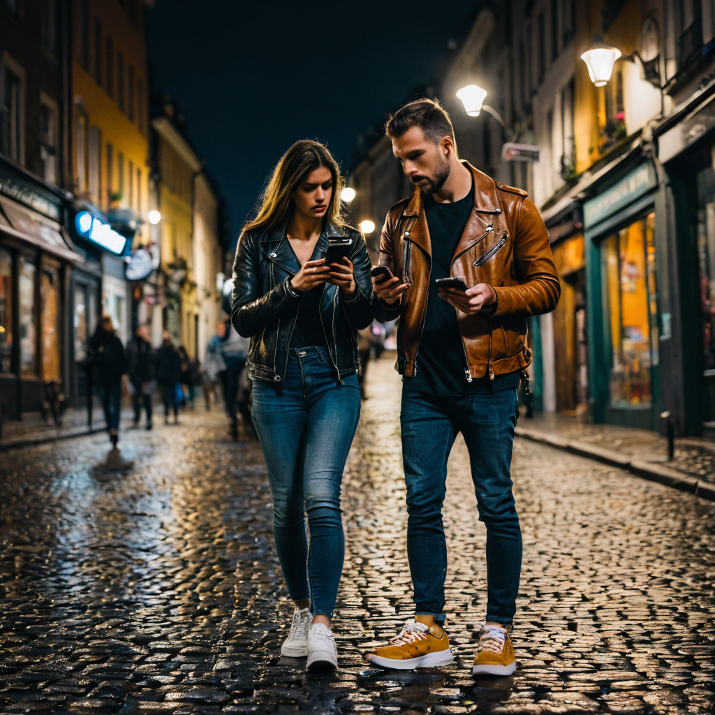Couple on a night out